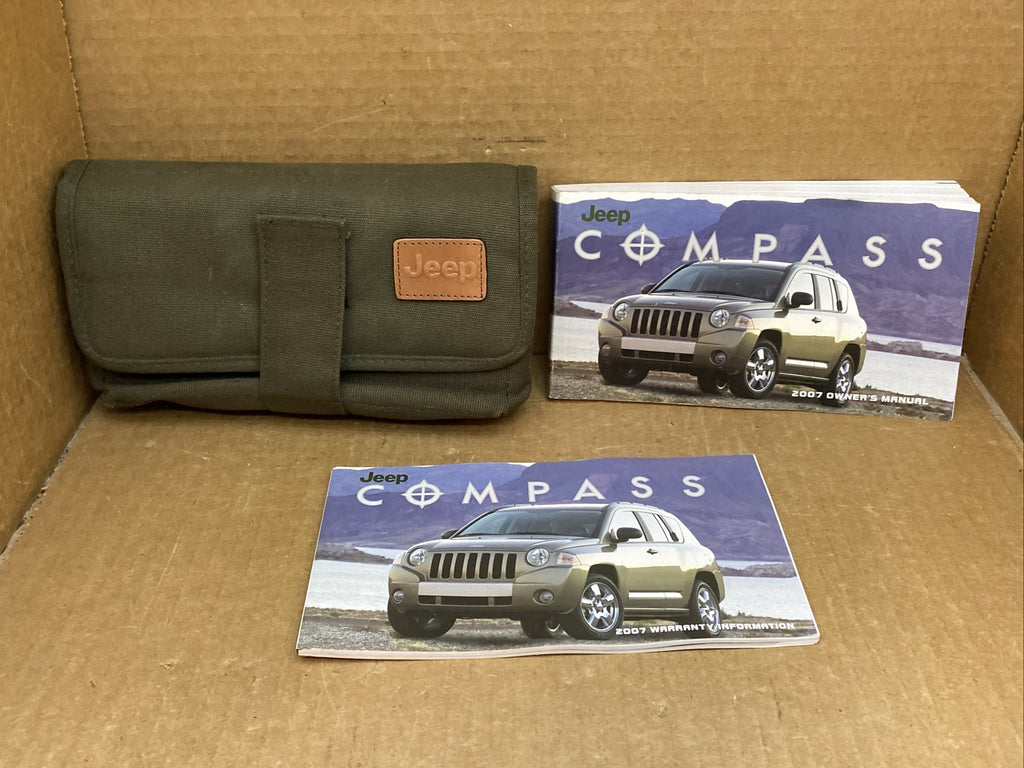 2007 Jeep Compass Owner's Owners Owner Manual Book Guide Set Case OEM0