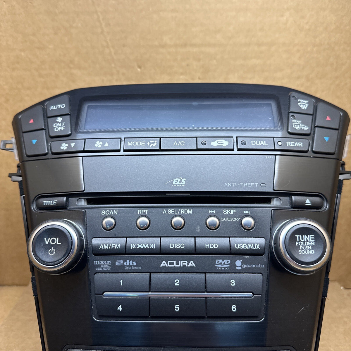 2010 2013 Acura MDX Gracenote Radio Climate Control Map Guide 39101 STX A620 M13