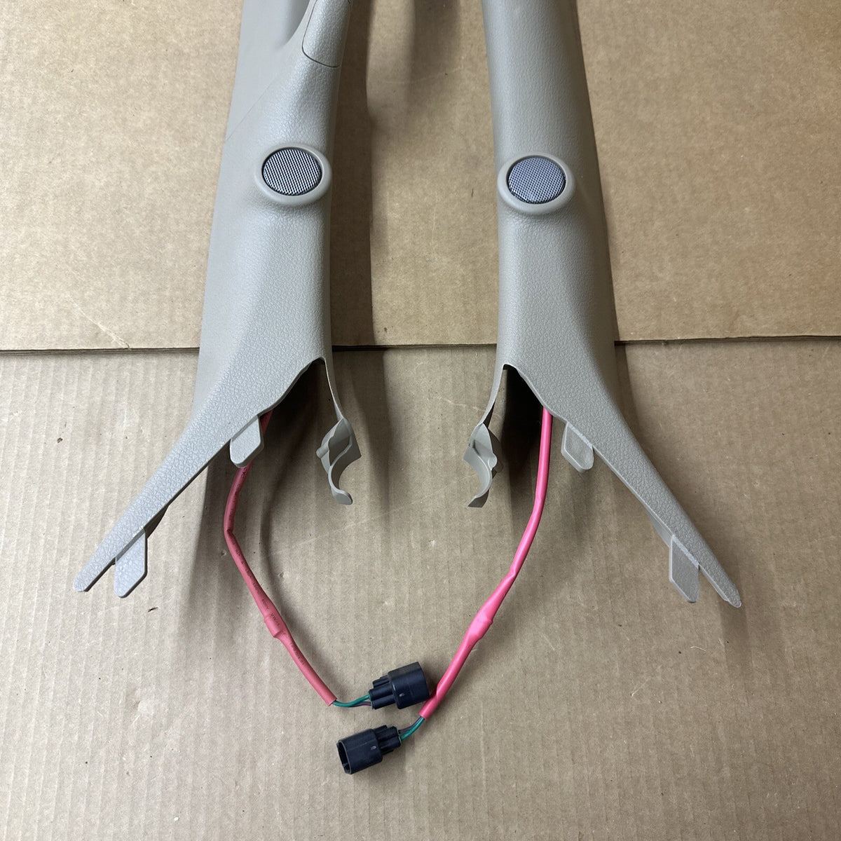 09 14 F150 A Pillar Left Right Driver Passenger Grab Handle Tweeters Speakers1