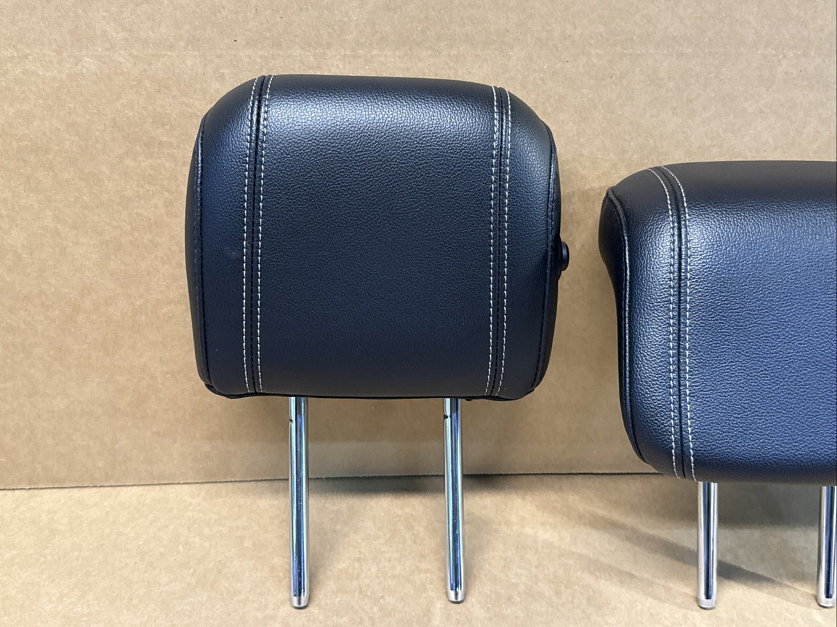 2016 2018 Ford Explorer 2nd row rear headrest head rest set Black Leather OEM1