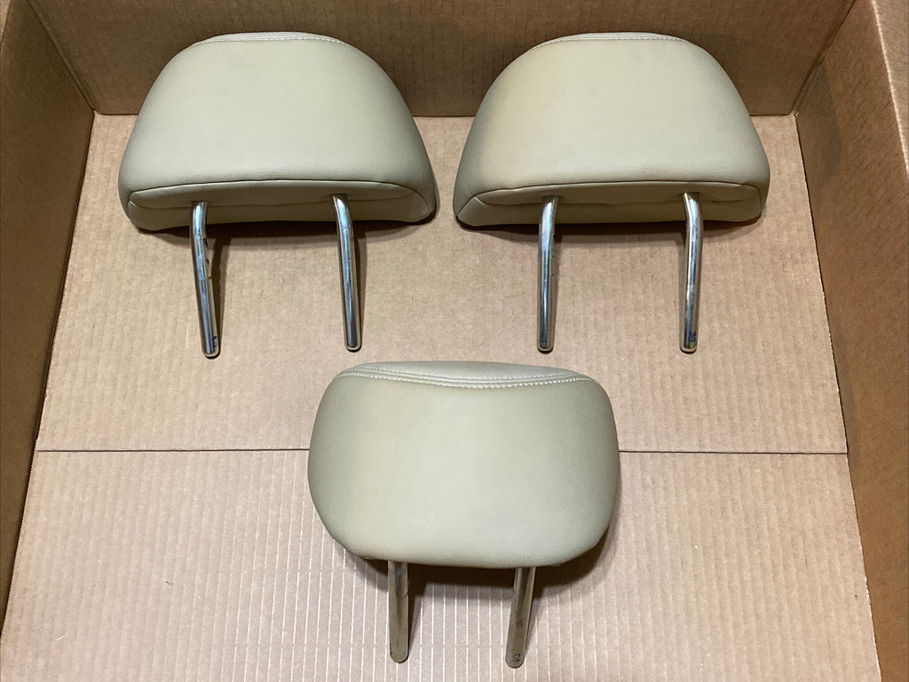 2008 2012 Honda Accord Sedan Back Rear Head Rest Headrest Leather Set Tan3