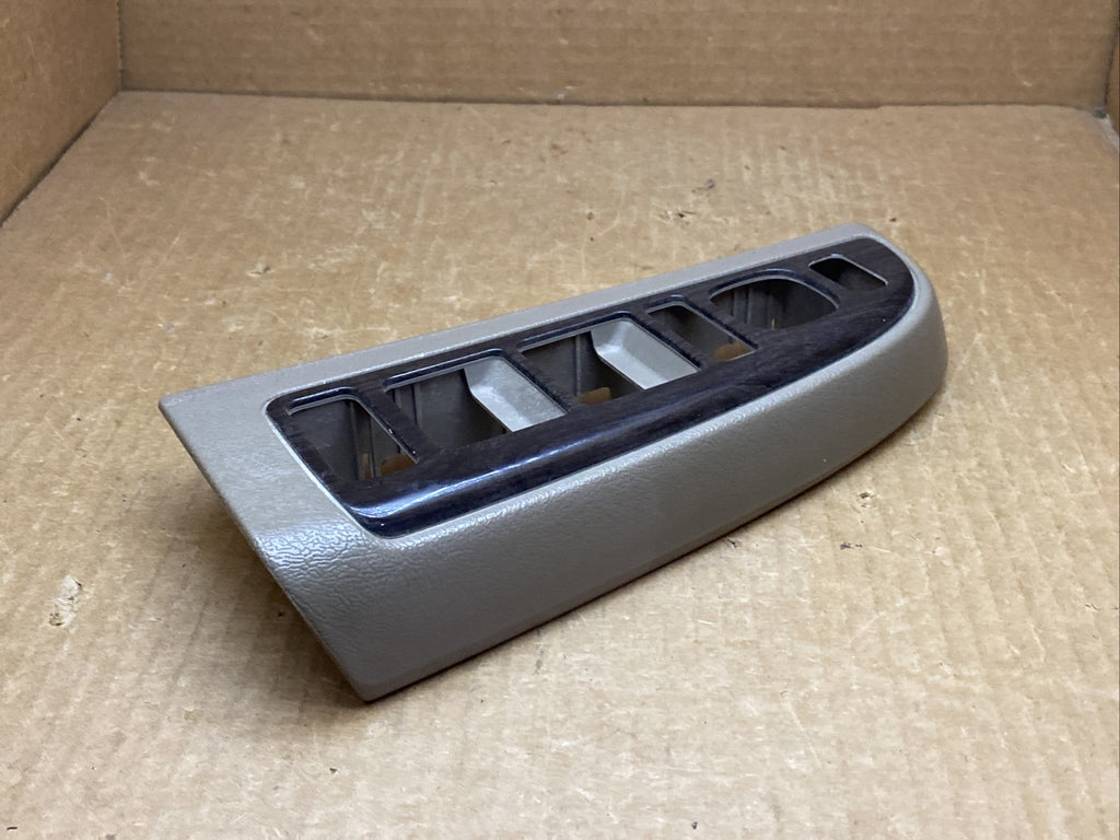 03 06 Yukon Denali Front Driver Door Window Control Switch Trim Neutral Tan OEM4