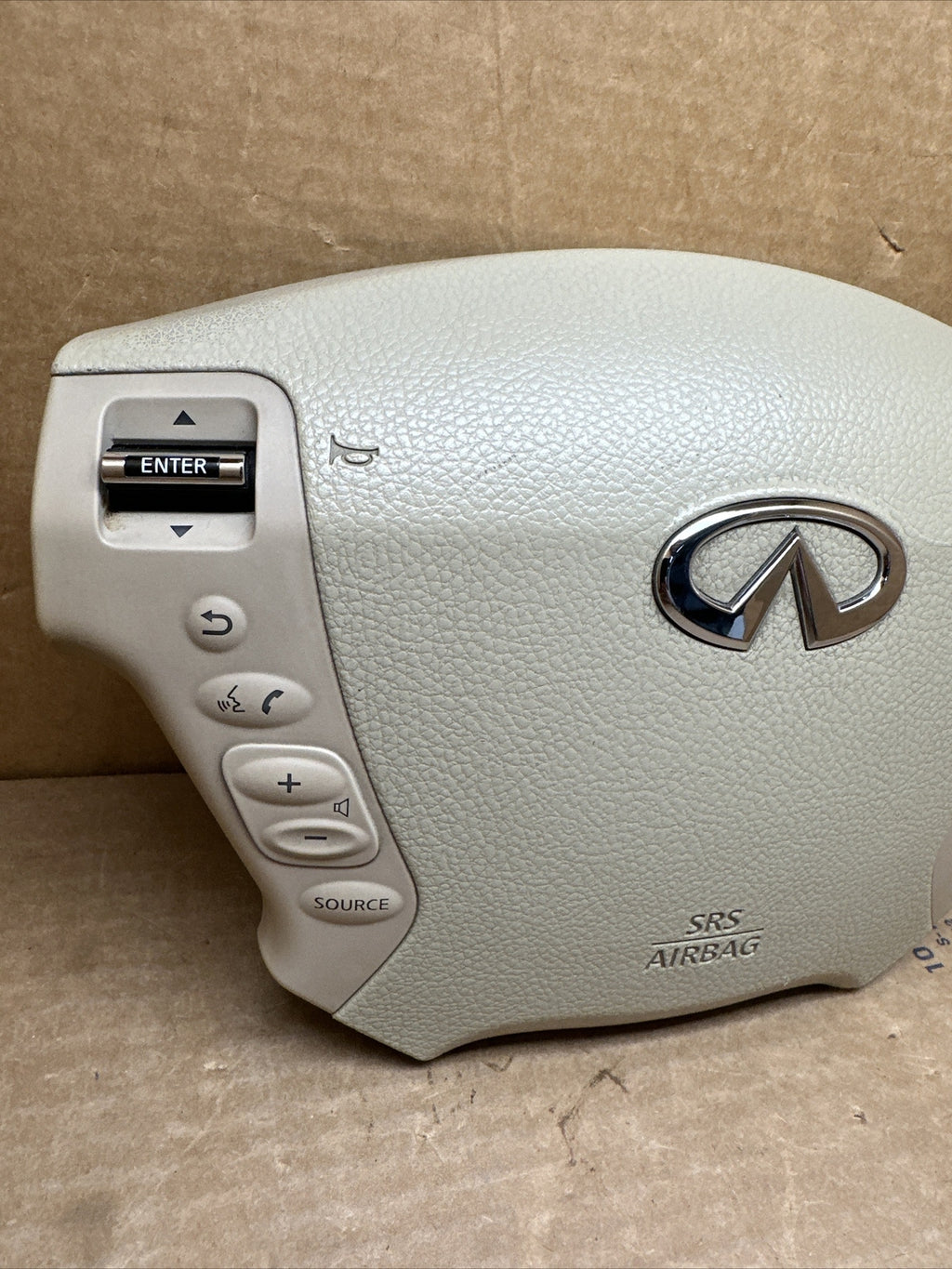 Infiniti M35 M45 Front Left Driver Side Steering Wheel Air Bag Airbag Tan C1