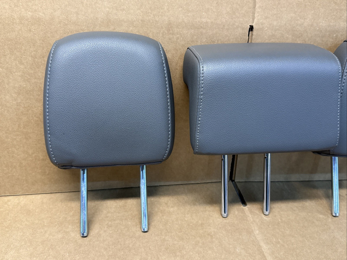 2013 2019 Ford Flex Rear 2nd Row Gray Leather Headrest Set Head Rest OEM3
