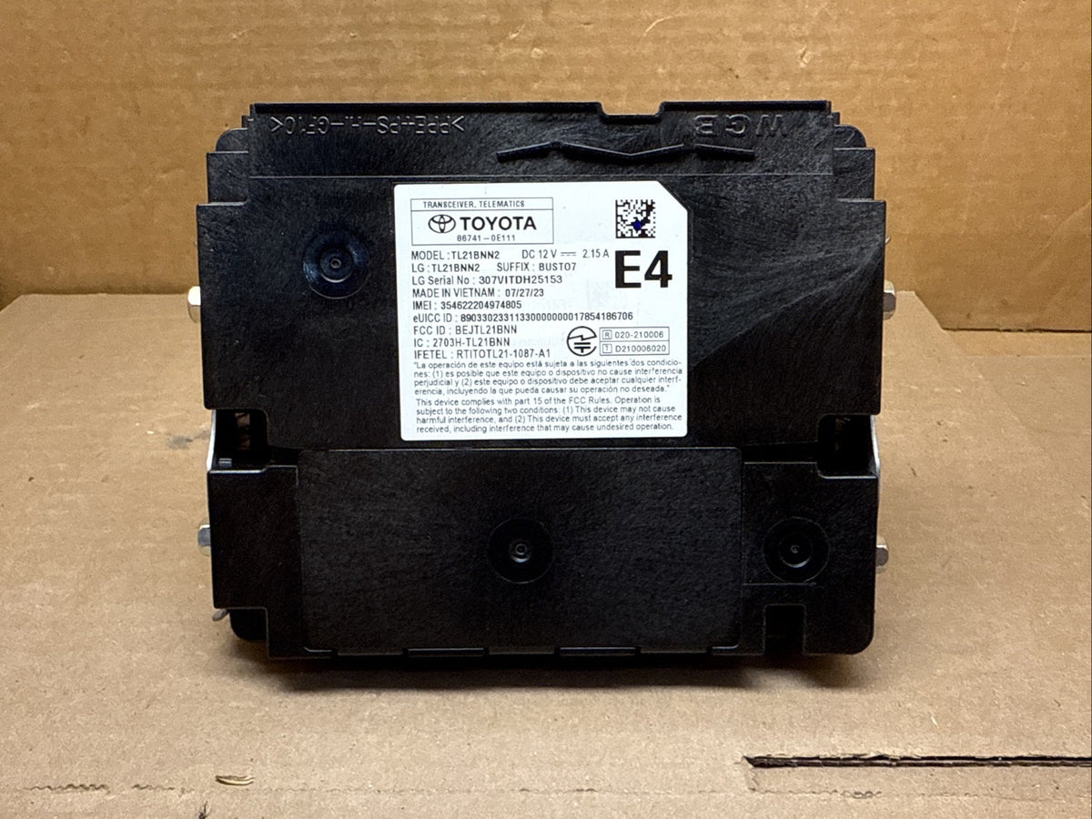 2023 2024 Toyota Corolla Communication Telematics Control Module 86741 0E1110