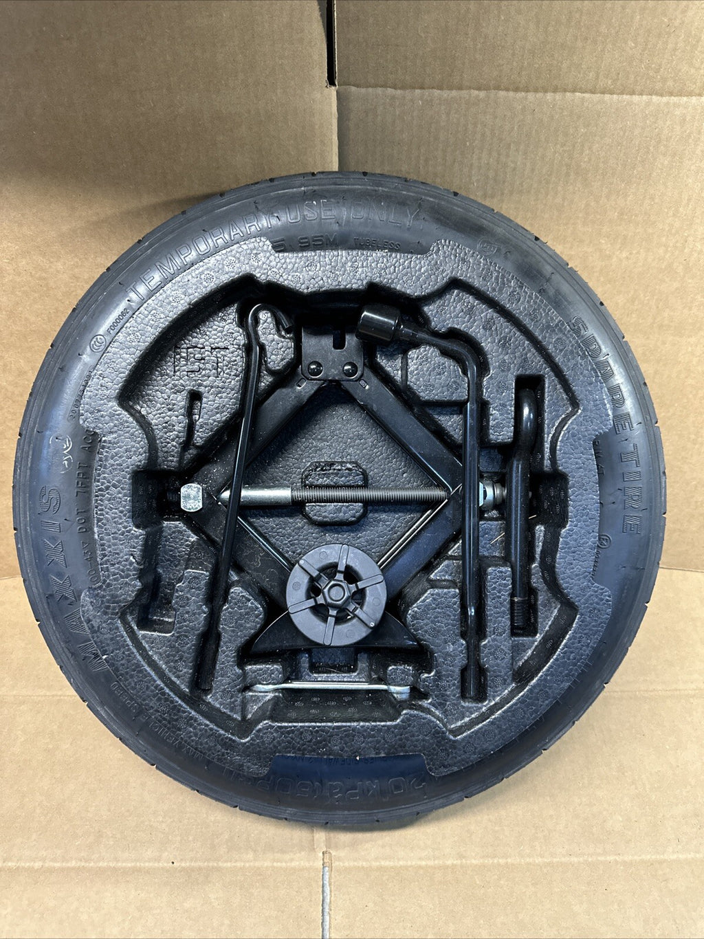 2018 2022 Hyundai Accent Emergency Spare Tire W/ Jack Tools Set Kit Lug Wrench0
