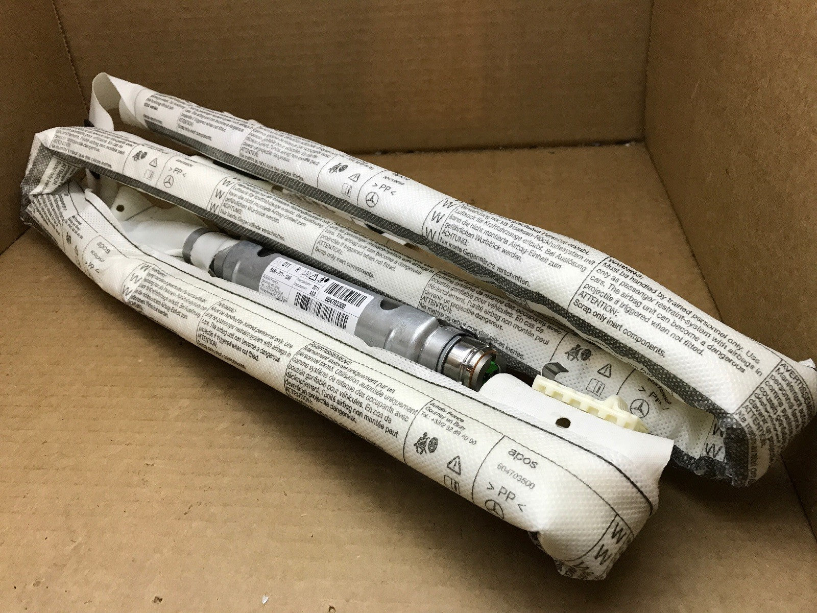 08 14 Mercedes C250 C300 C350 Passenger Side Roof Curtain Air Bag Airbag OEM2