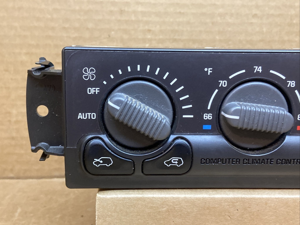 99 02 Silverado Sierra Tahoe Computer Climate Temp Temperature Controls 150601621