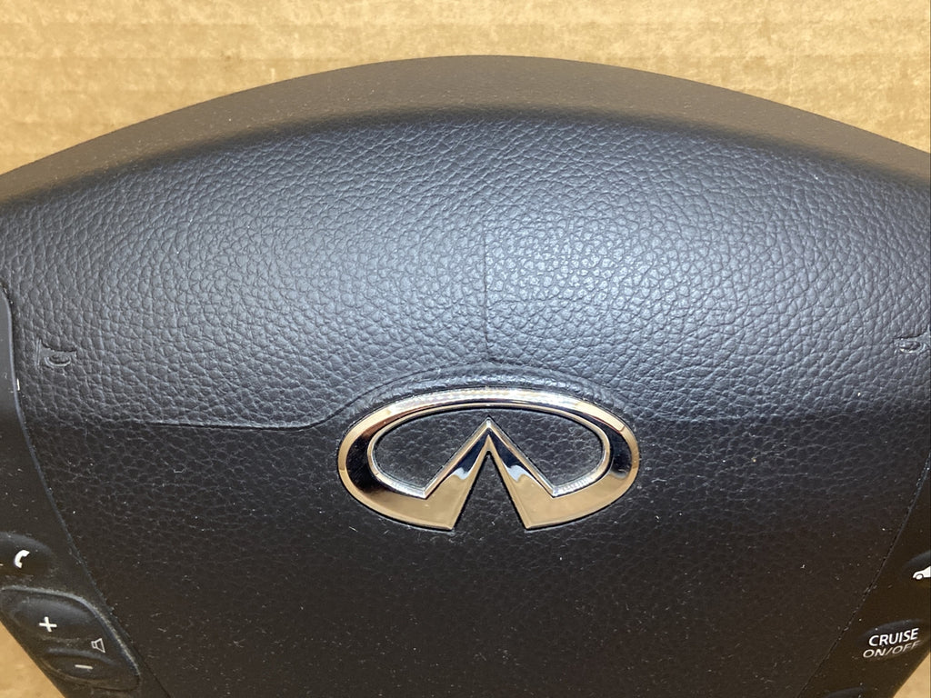 Infiniti M35 Front Left Driver Side Steering Wheel Air Bag Airbag Controls Black3