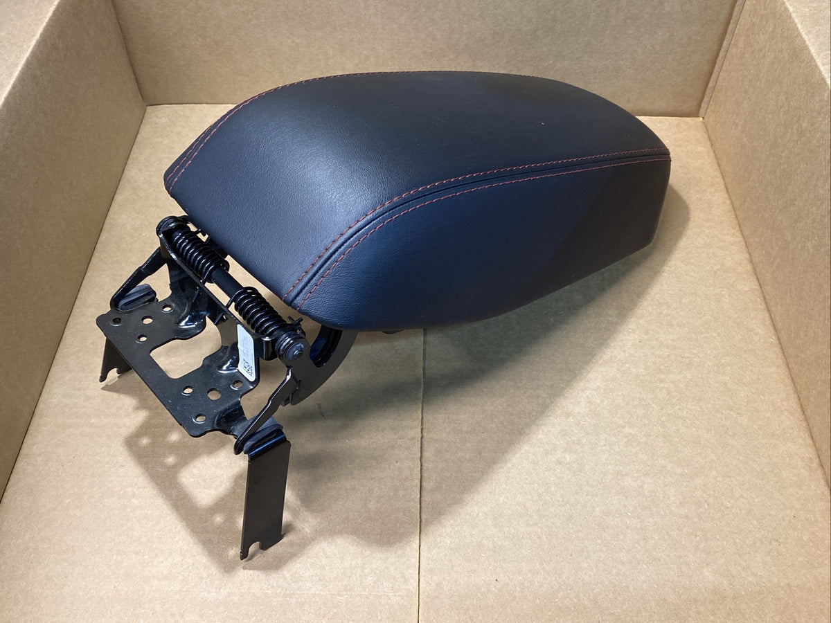 2014 2020 Jeep Cherokee Center Console Arm Rest Armrest Lid Top Black Red Stitch7