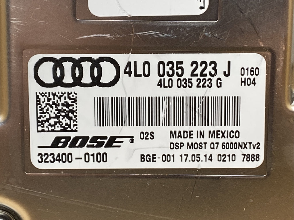 2011 2015 AUDI Q7 Bose Radio Amp Amplifier OEM 320971 0040 4L0 035 223 J1