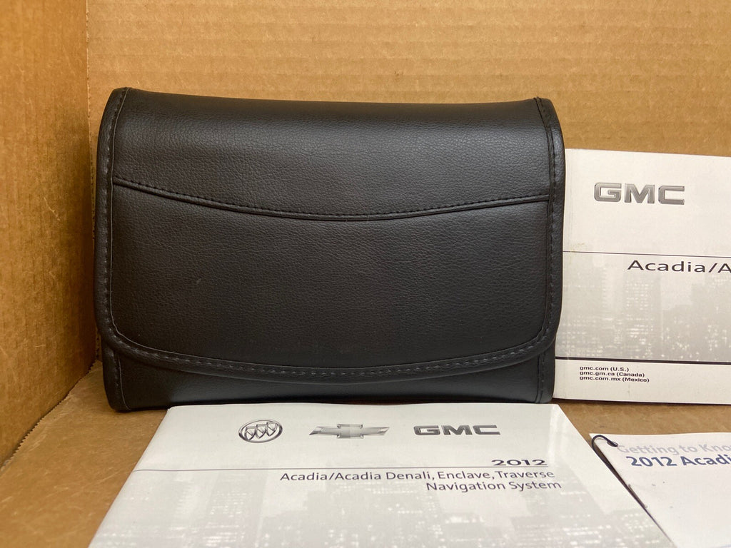 2012 12 GMC Acadia Denali Owner's Owners Owner Manual Book Guide Set Case OEM1