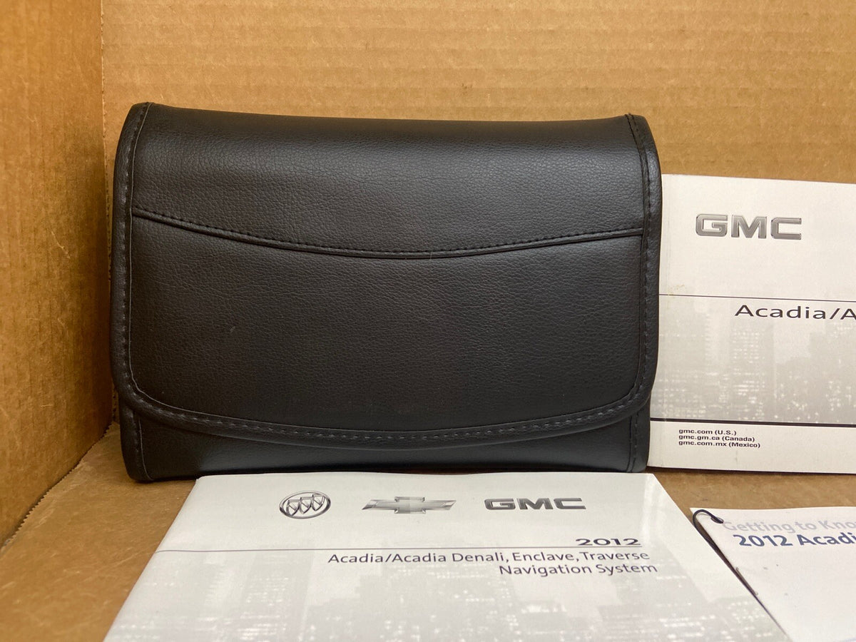 2012 12 GMC Acadia Denali Owner's Owners Owner Manual Book Guide Set Case OEM1