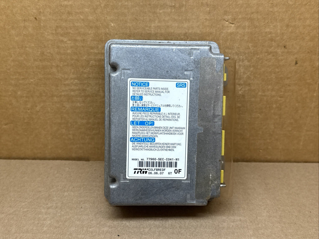 Acura TSX Air Bag Airbag Computer Control Module 77960 SEC C041 M10