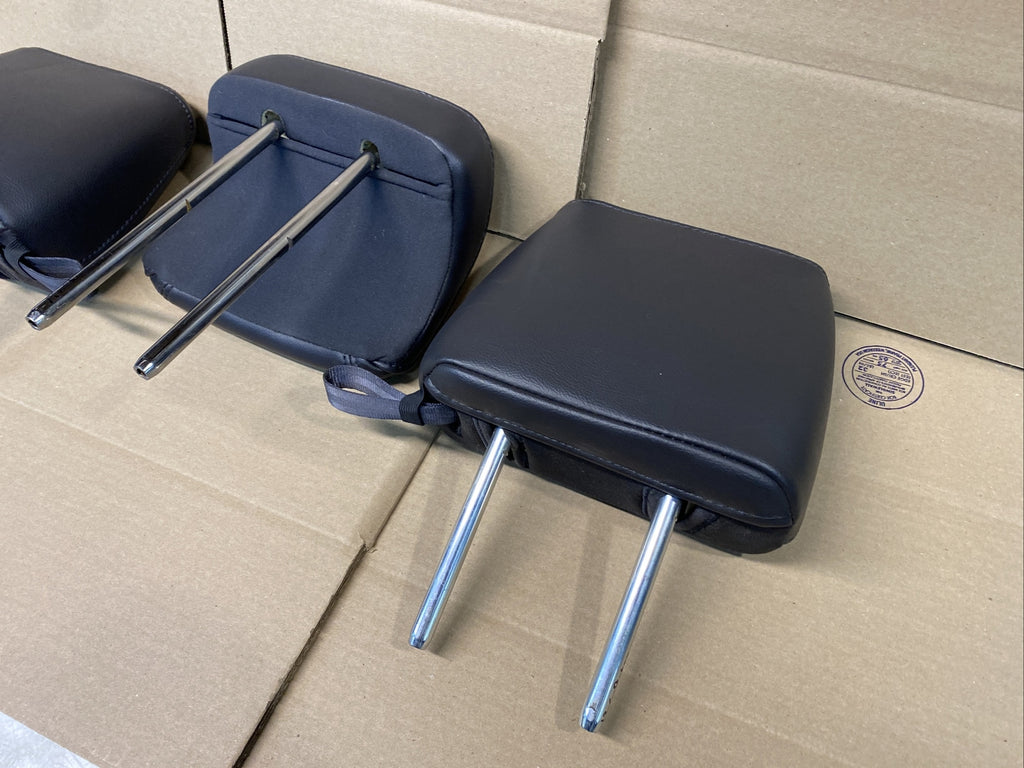 2011 2015 Ford Explorer Back Rear Head Rest Headrest Black Leather Set9