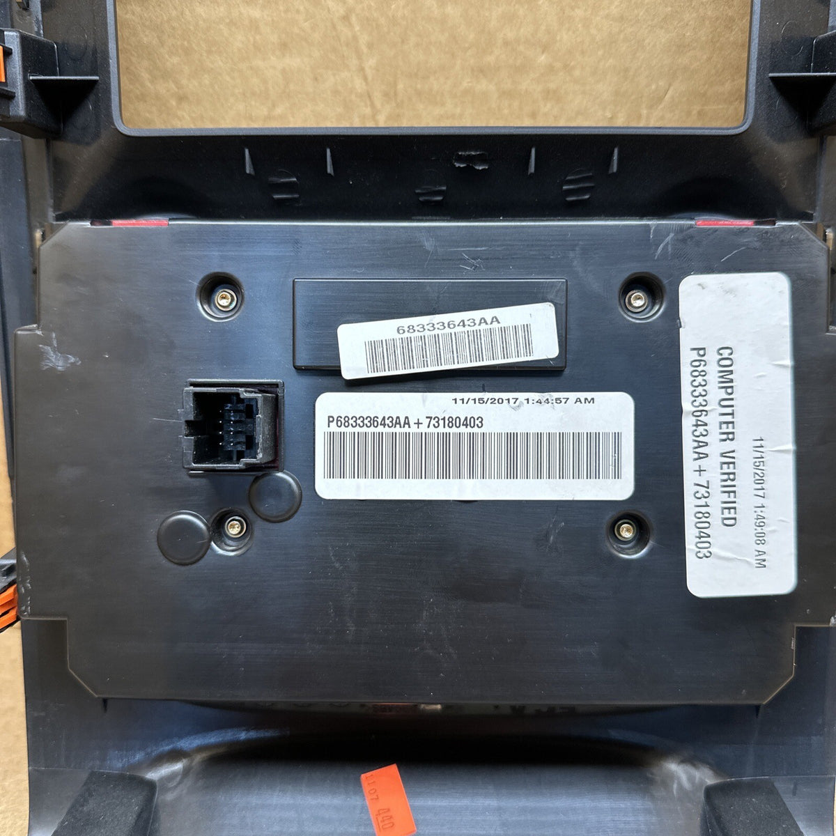 2018 2020 DODGE DURANGO DASH A/C HEAT CLIMATE CONTROL SWITCH OEM 68333643AA5