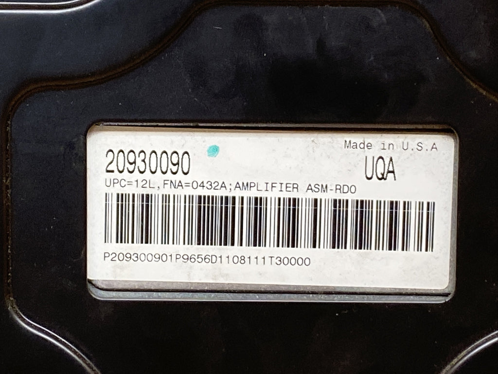 2012 Buick Regal Audio Stereo Radio Amp Amplifier Module 20930090 UQA2