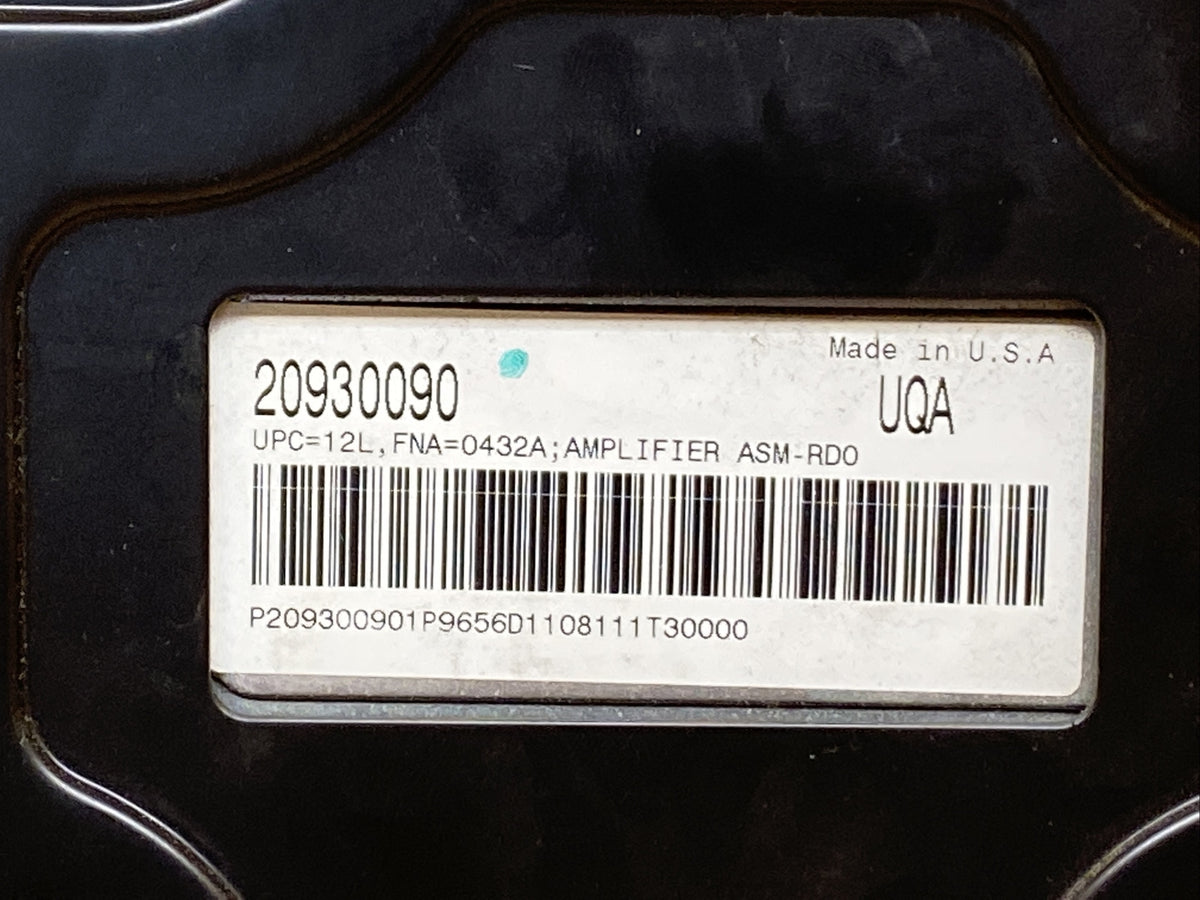 2012 Buick Regal Audio Stereo Radio Amp Amplifier Module 20930090 UQA2