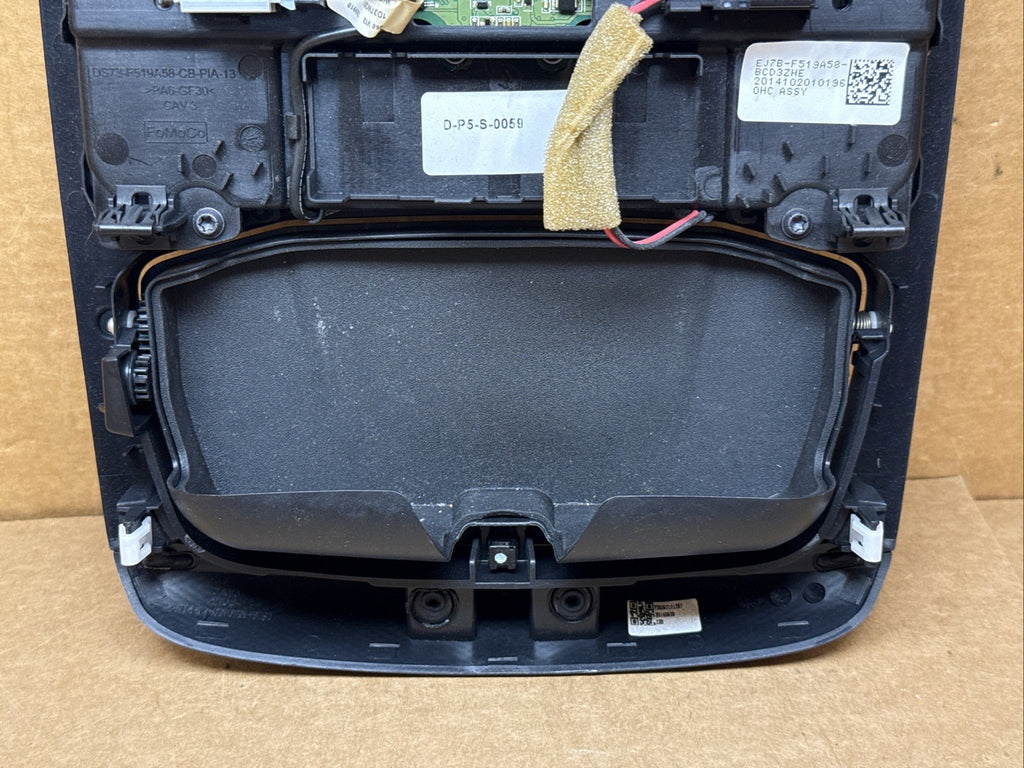 2016 2019 Ford Explorer Front Center Over Head Overhead Console Storage Black6
