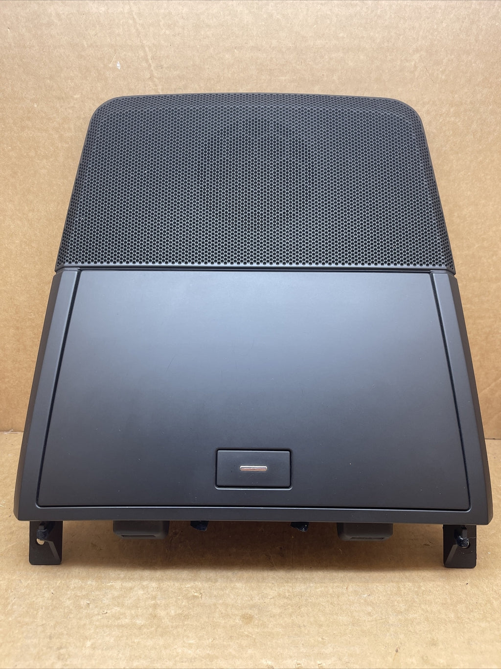 07 12 GMC ACADIA BLACK DASH STORAGE COMPARTMENT SPEAKER COVER BEZEL OEM BLACK0