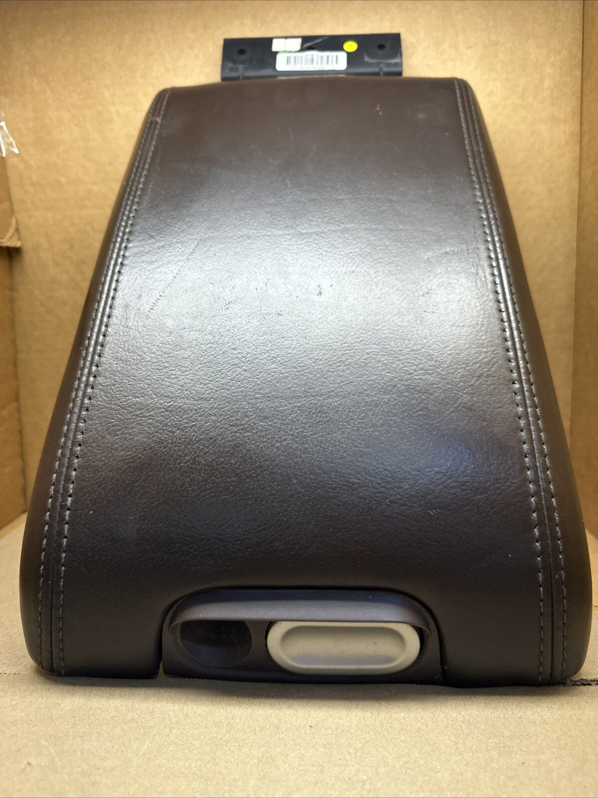 2009 2014 Ford F150 Center Console Cover Lid Top Arm Rest Armrest Brown Platinum3