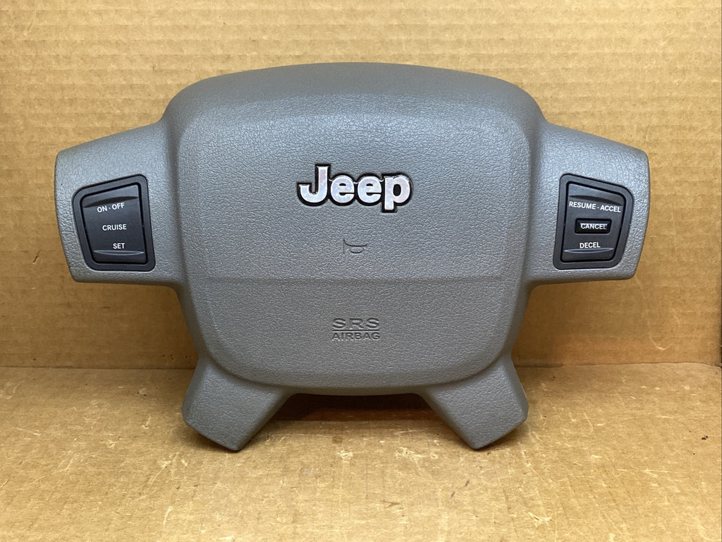 05 07 Grand Cherokee Front Left Driver Side Steering Wheel Air Bag Airbag Gray0
