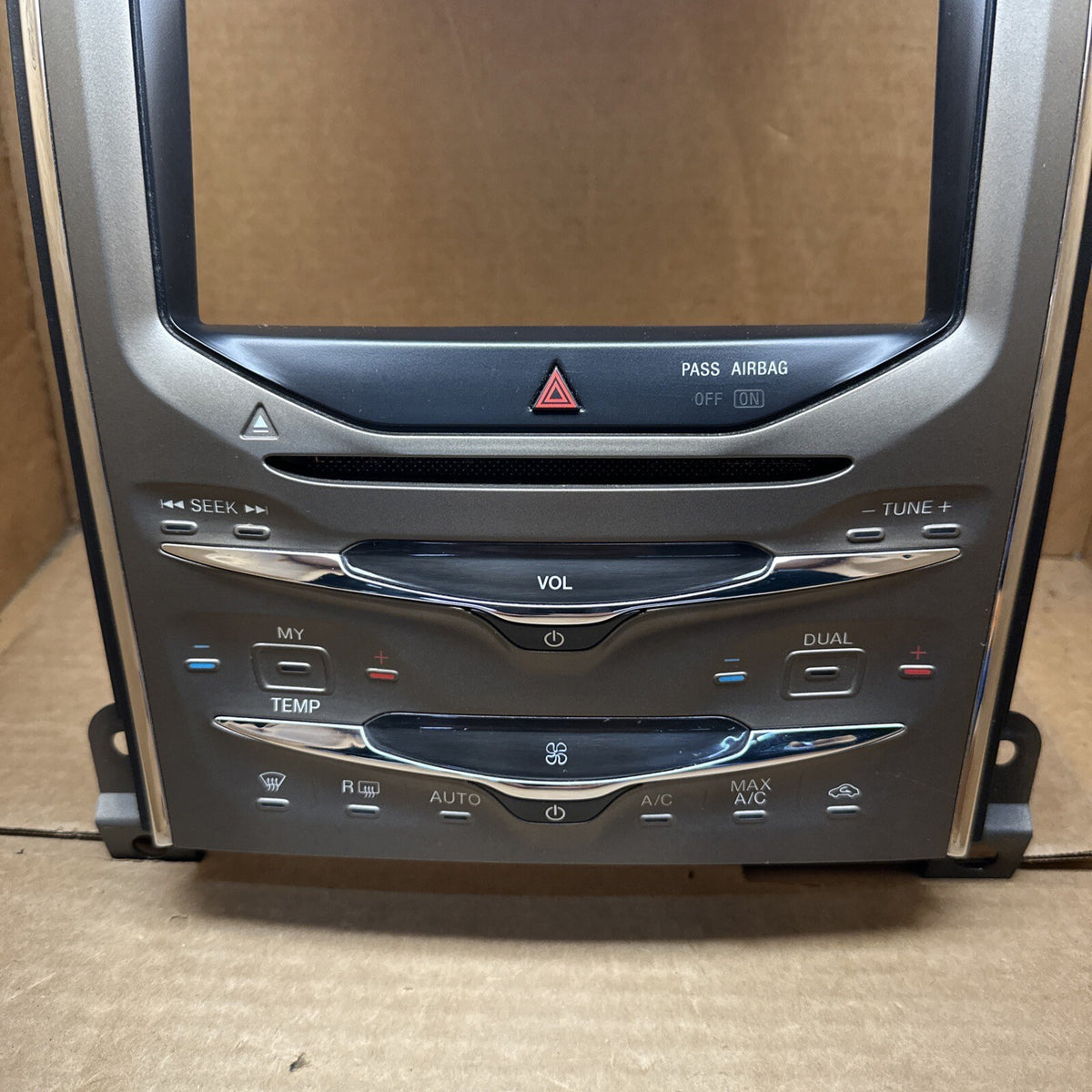 2011 2015 Lincoln MKX Radio Stereo Climate Control w Bezel DA1T 18A802 AC1