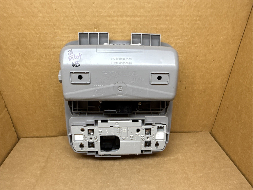 2016 2022 Honda Pilot Over Head Overhead Console Homelink Sunroof Gray NH836L8