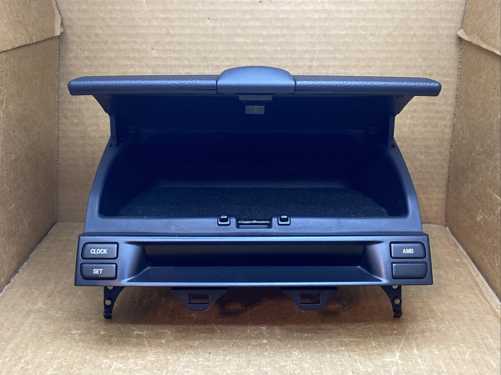 03 08 Mazda 6 Mazda6 Center Storage Dash Compartment Glove Box Bin Clock Black2