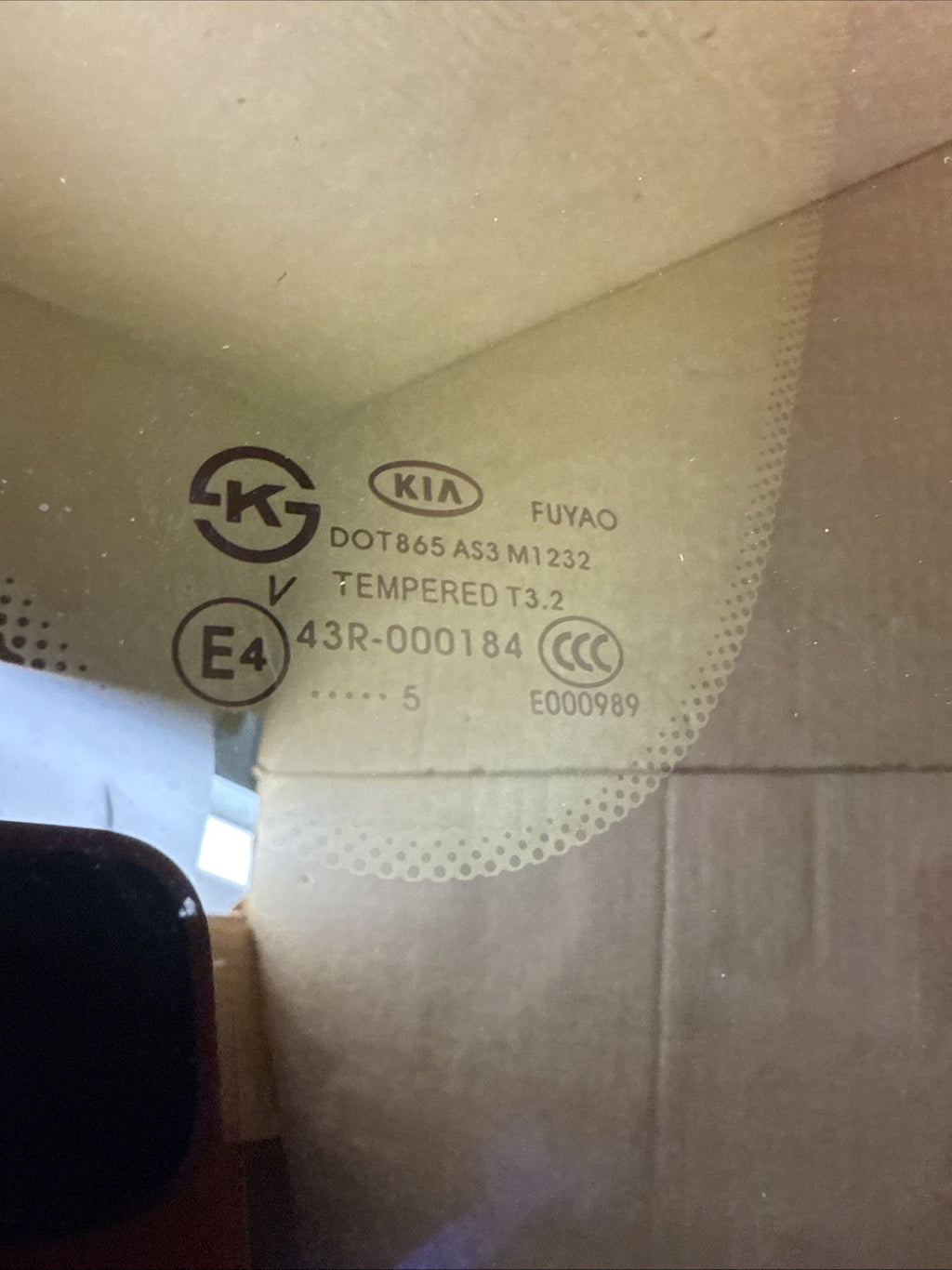 2014 2019 Kia Soul Rear Right Passenger Quarter Glass 87820 B2000 OEM3