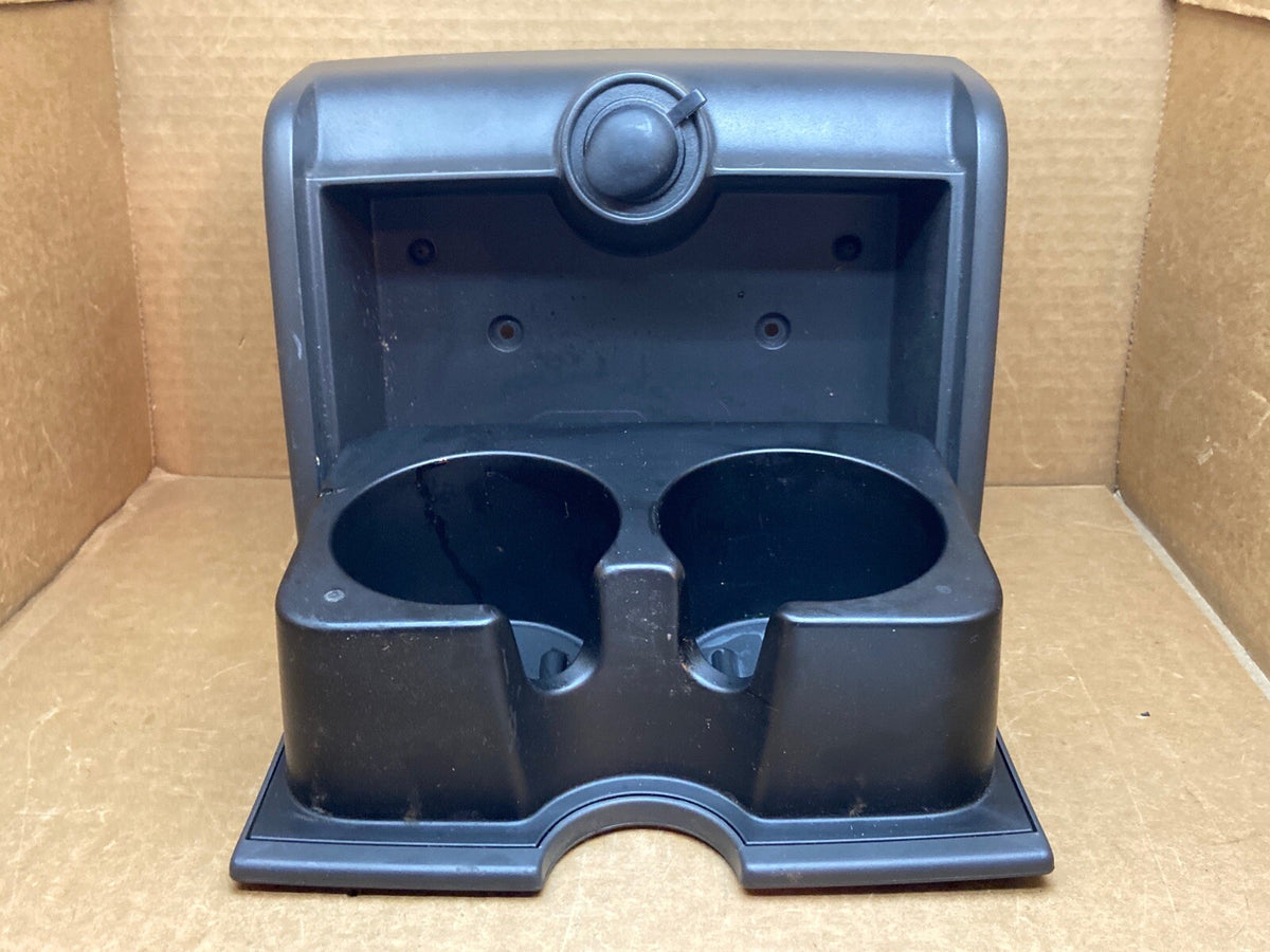 2004 2008 Ford F150 Center Jump Seat Mounted Rear Cupholder Dark Gray Flint3
