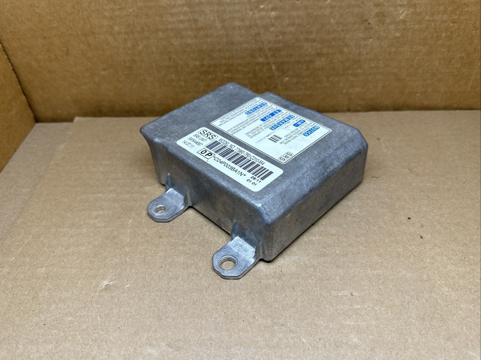 2012 Honda Civic Sedan Air Bag Airbag Computer Control Module 77960 TR0 C010 M44
