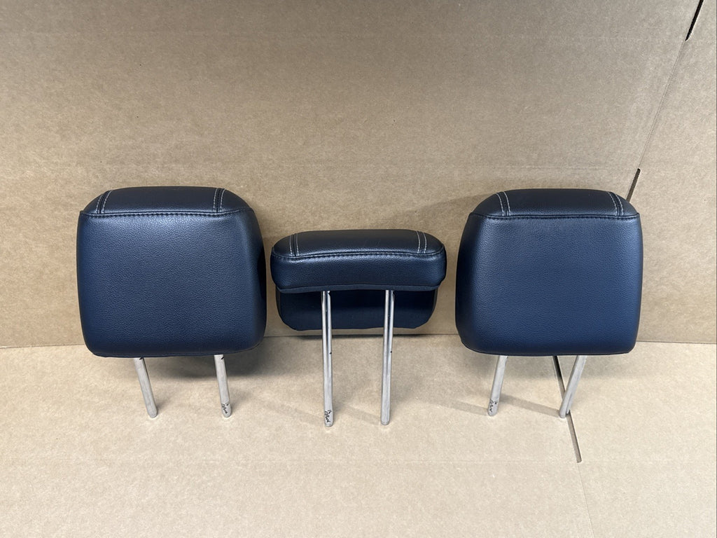 2016 2018 Ford Explorer 2nd row rear headrest head rest set Black Leather OEM6