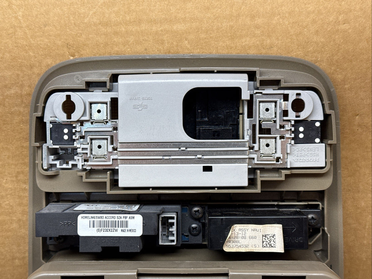 2009 2015 Honda Pilot Over Head Overhead Console Homelink Sunroof Brown YR308L7