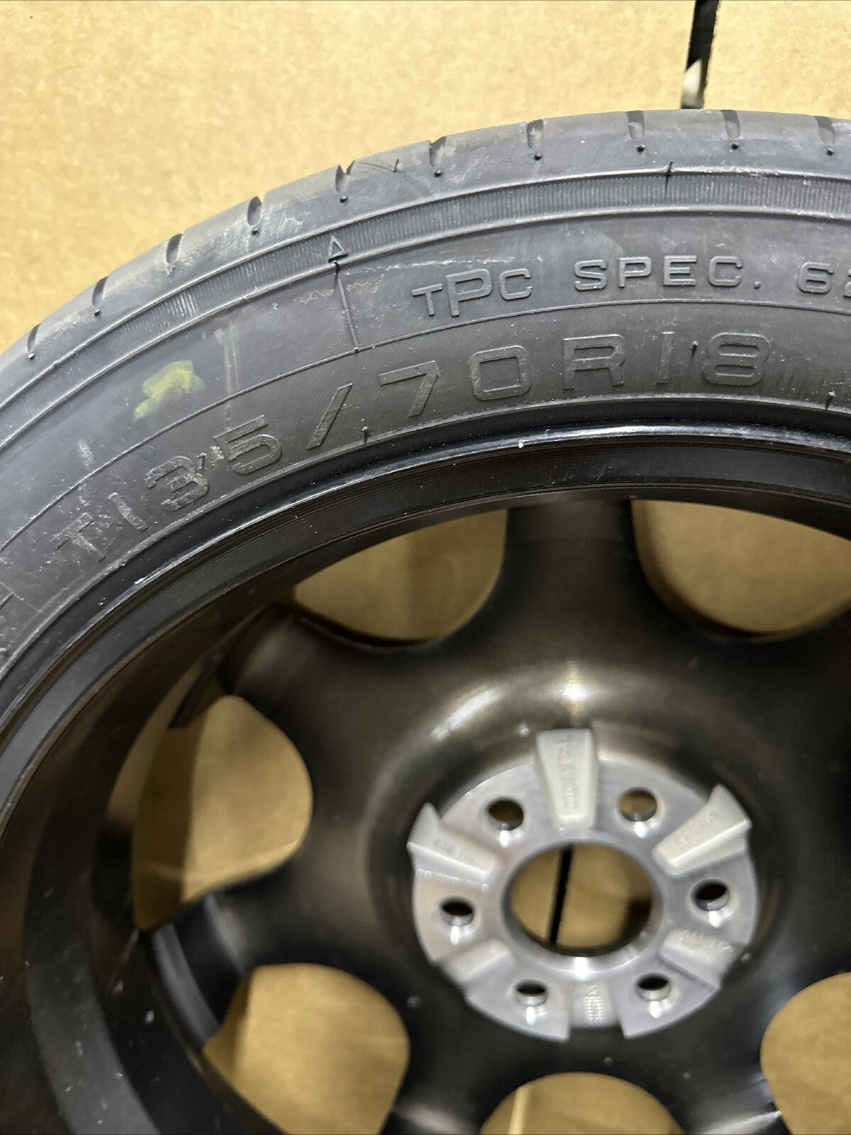 2010 2016 CADILLAC SRX OEM SPARE WHEEL AND TIRE JACK KIT DONUT COMPACT SPARE3