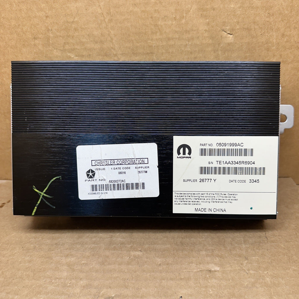 15 17 Jeep Cherokee Radio Audio Stereo Amplifier Amp 68200272AC 05091999AC0