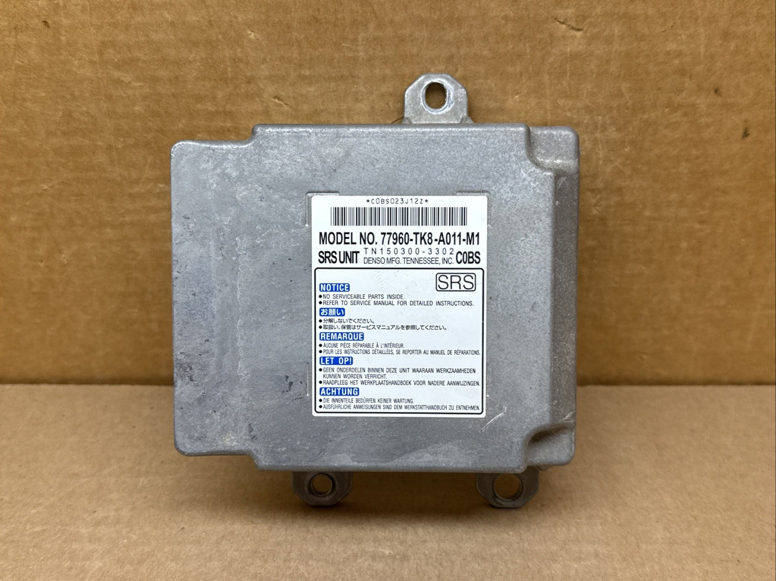 2011 2012 Honda Odyssey Air Bag Airbag Control Module Computer 77960 TK8 A011 M10