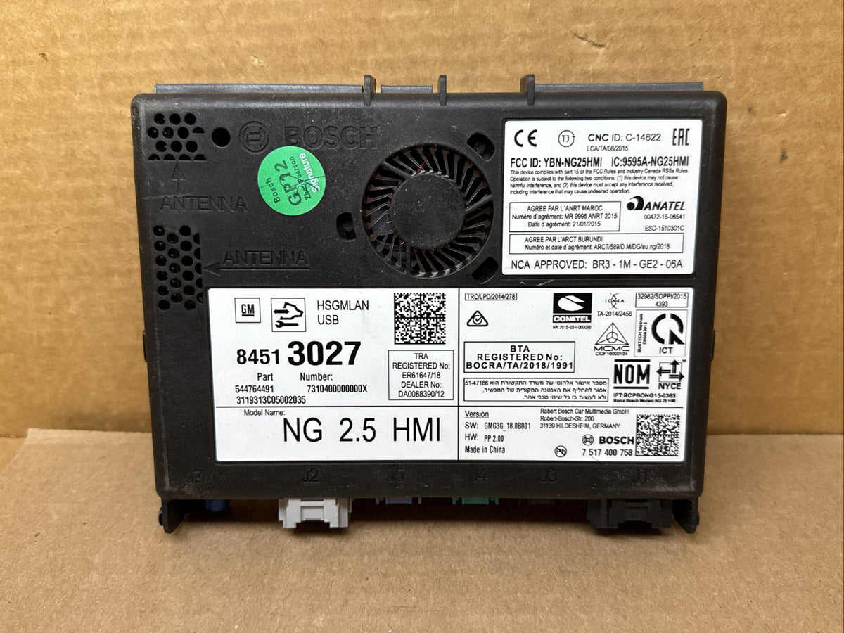2018 2020 GM HMI Human Machine Interface Control Module 845130270