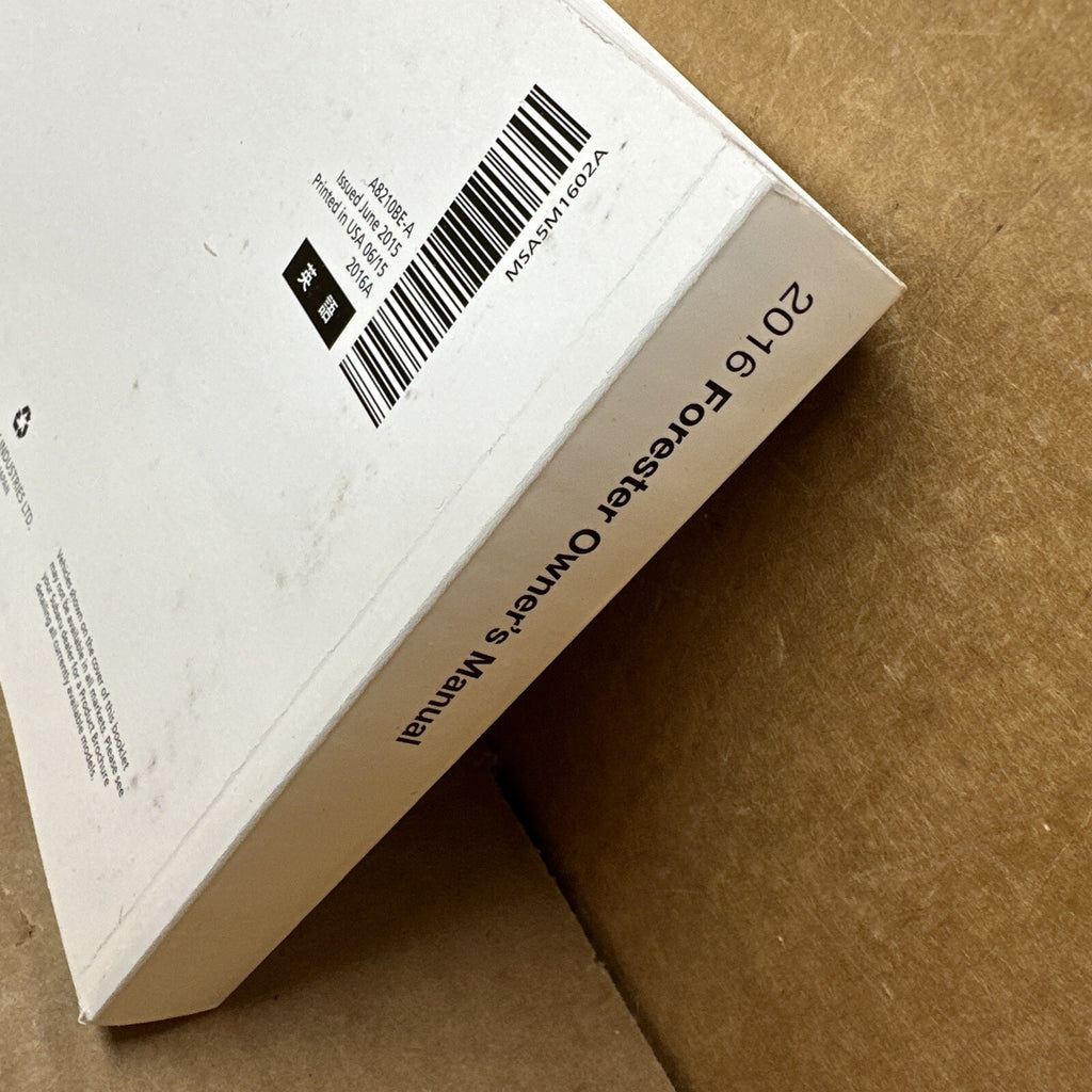 2016 Subaru Forester Owner's Owners Owner Manual Book Guide Set Case OEM3
