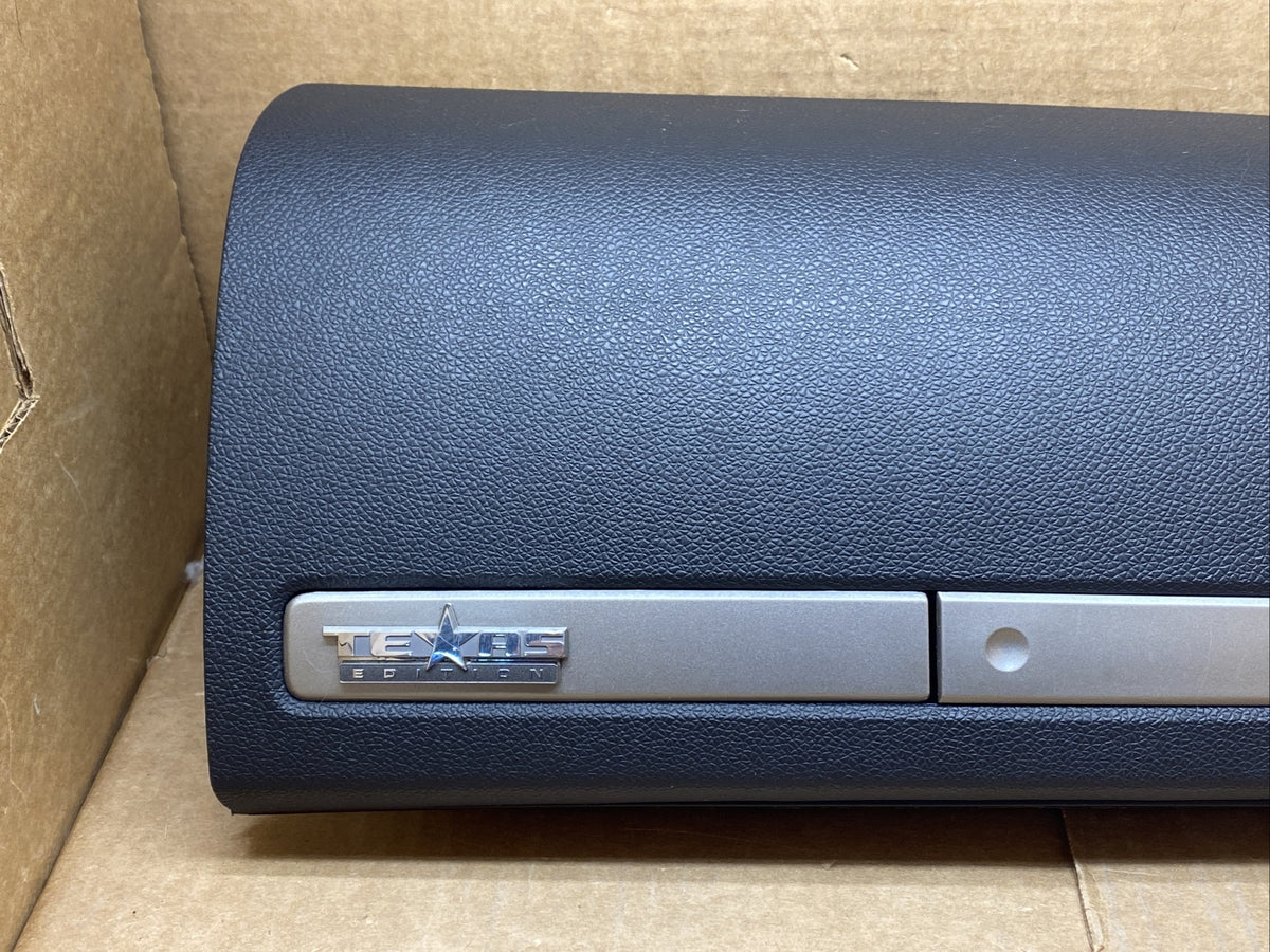 2007 2013 Silverado Sierra Upper Glove Box Black Silver Dash Tray Texas Edition2