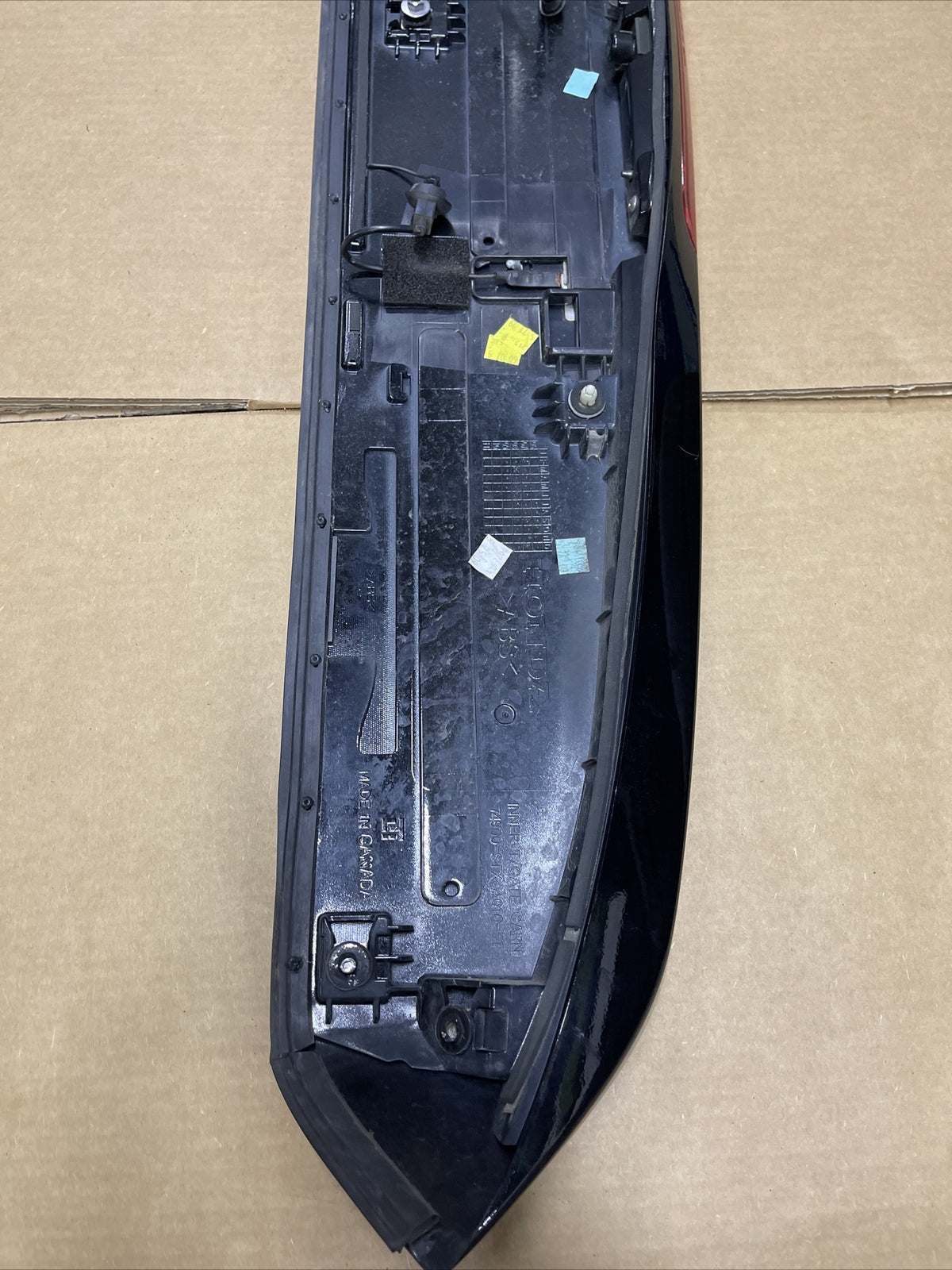 2007 2013 Acura MDX Tailgate Hatch Spoiler Wing 3rd Brake Light Lamp Black NH7072