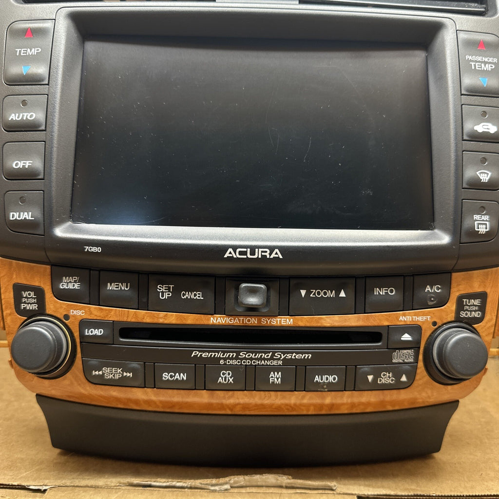 2006 2008 ACURA TSX NAVIGATION GPS RADIO STEREO CD CHANGER 39175 SEC A820 M11