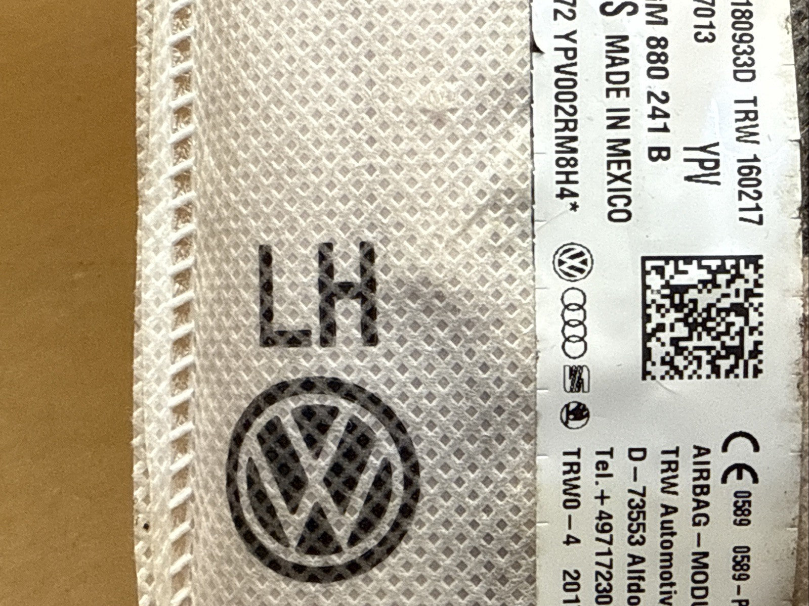 2015 2021 VW Volkswagen Golf Front Left Side Driver Seat Air Bag Airbag4