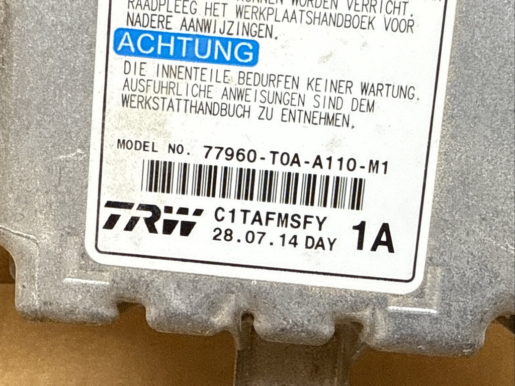 Honda CRV CR V Air Bag Airbag Control Module OEM 77960 T0A A110 M11