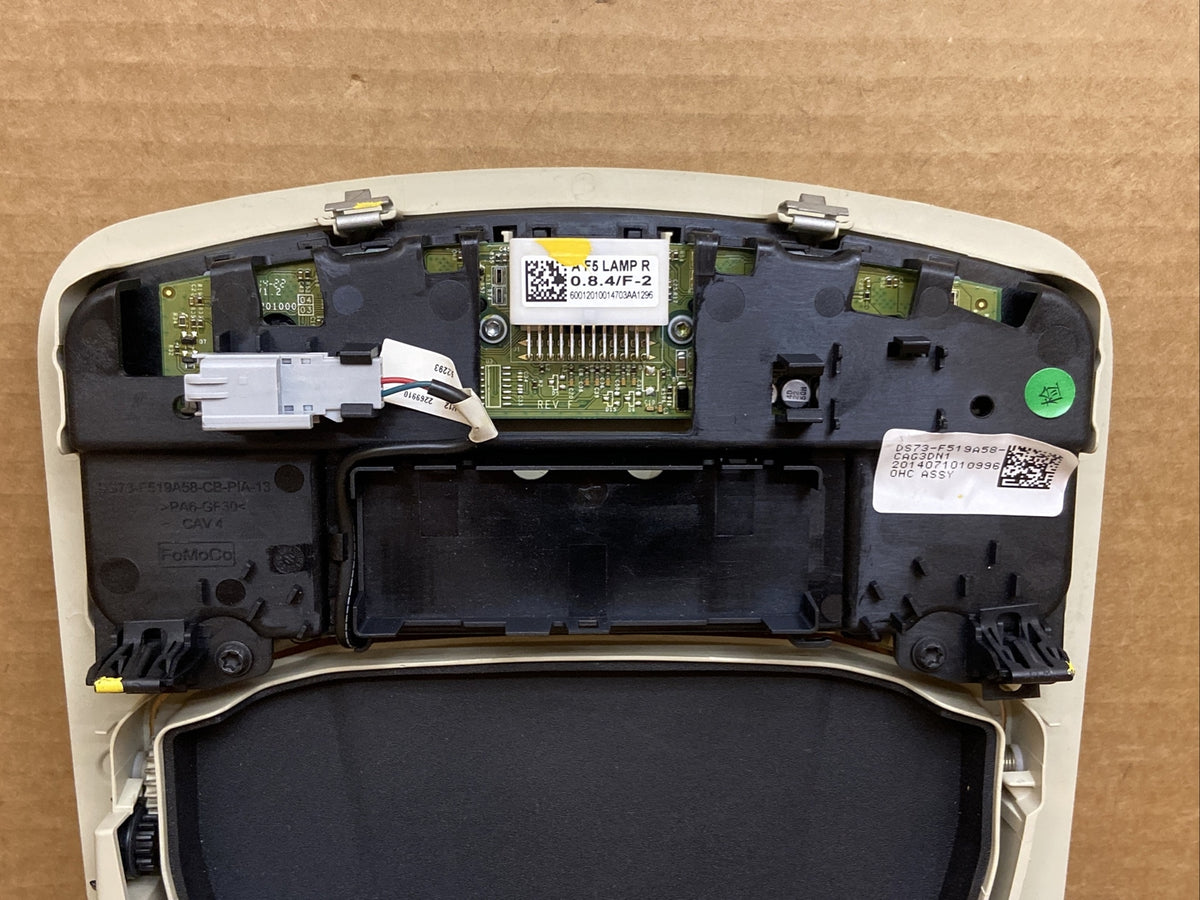 2013 2016 Ford Fusion Over Head Overhead Console Dome Light Dune Tan6