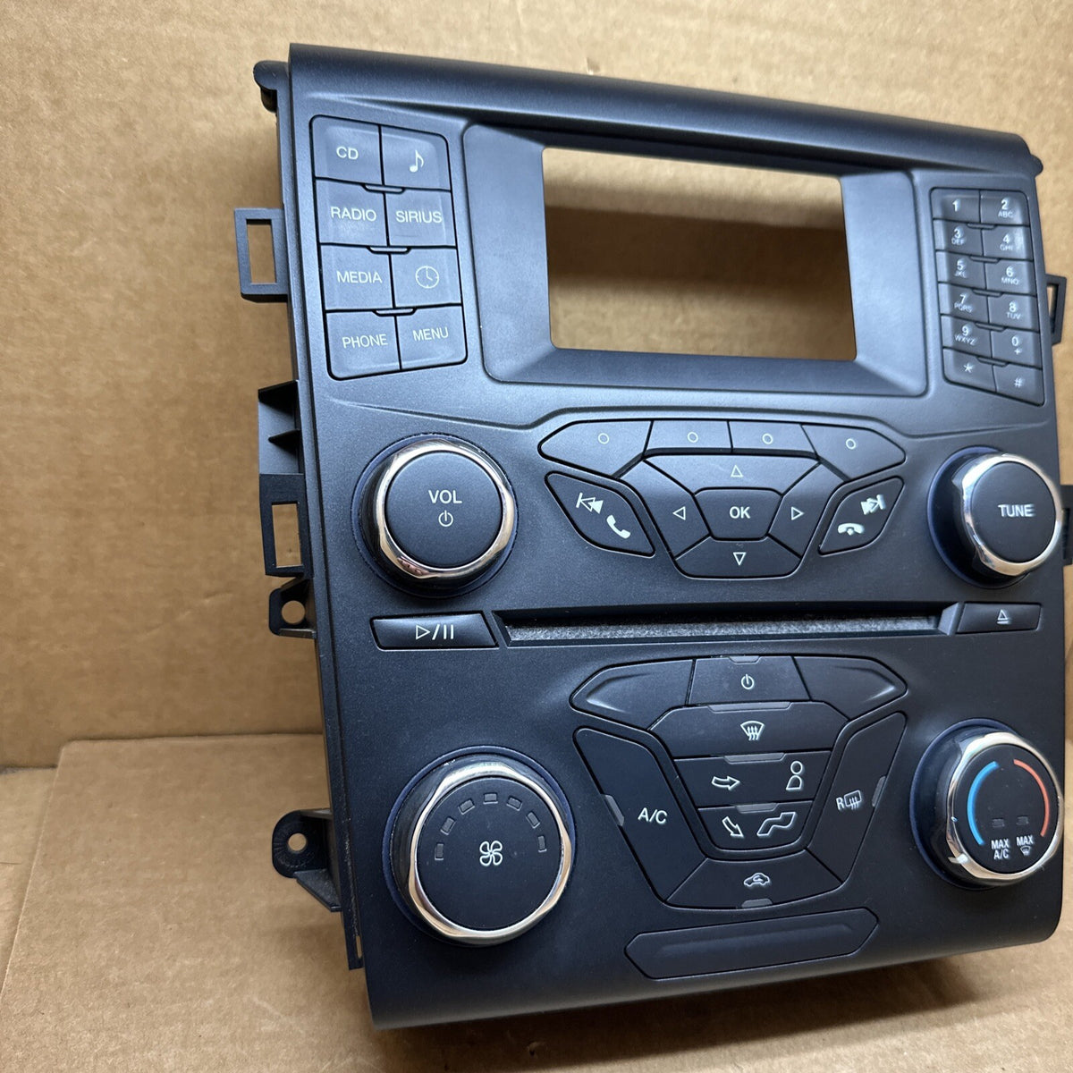 2014 Fusion Temp Temperature Climate Radio Control Bezel Panel D87T 18E243 EX1