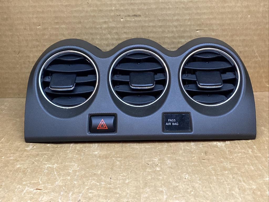 2007 2012 Nissan Altima Center Dash Three Air Vent Hazard Switch Insert Brown2