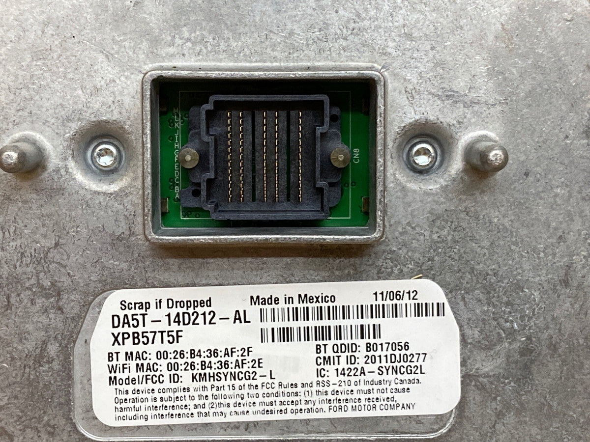 12 15 Ford Sync 2 APIM Radio Module DS7T 14F239 BM DA5T 14D212 AL1