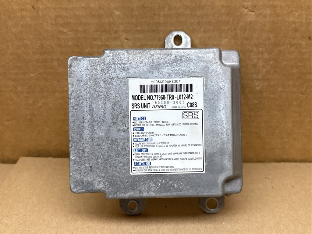 2012 Honda Civic Sedan Air Bag Airbag Computer Control Module 77960 TR0 L012 M20