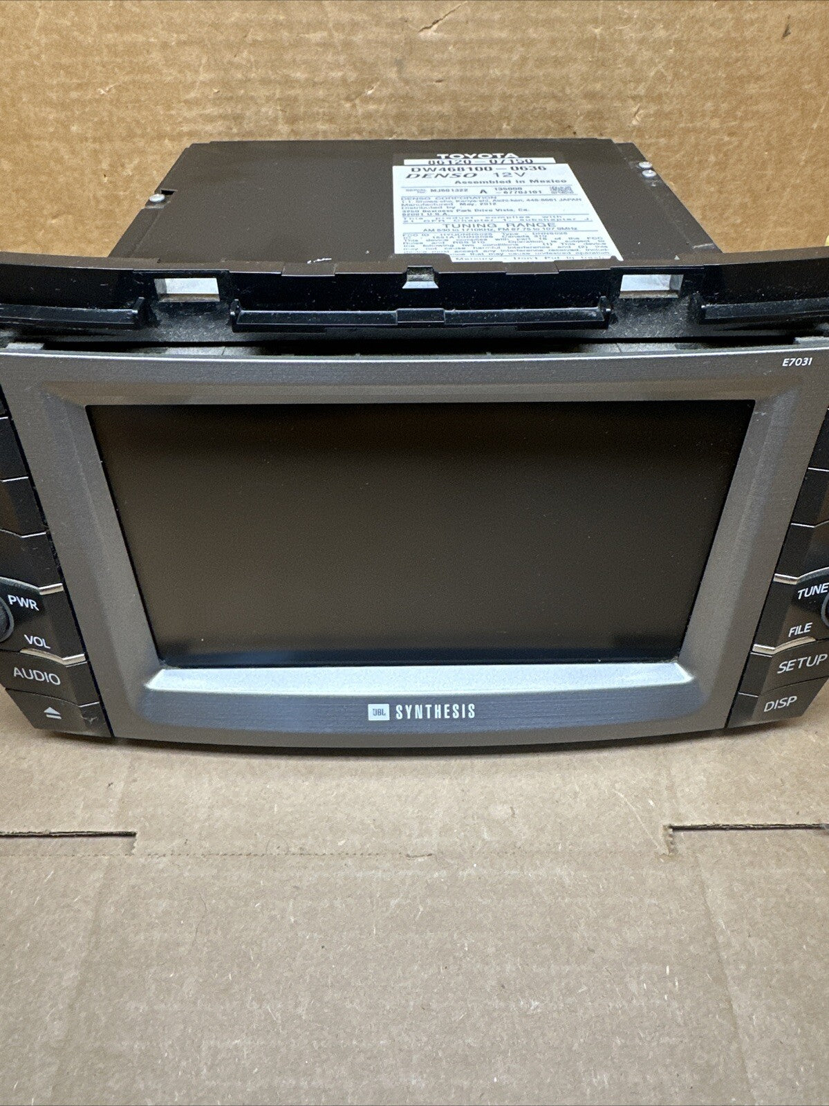 2011 2012 TOYOTA AVALON GPS DVD NAV NAVIGATION JBL RADIO 86120 07150 AM FM OEM3